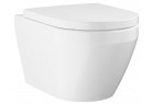 Závesné wc Grohe Euro Ceramic, 54x36cm, bezkołnierzowa z spłukiwaniem wirowym, s pozvoľným sklápaním sedadlo - alpská bielaa