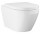 Závesné wc Grohe Euro Ceramic, 54x36cm, bezkołnierzowa z spłukiwaniem wirowym, s pozvoľným sklápaním sedadlo - alpská bielaa