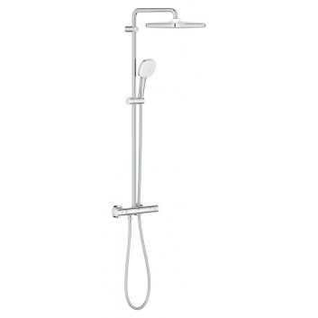 Sprchový set Grohe Euphoria System 260 s termostatom na montáž na stenu, s hlavovou sprchou okrągłą 26 cm - phantom black