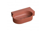 Umývadlo na postavenie na dosku/Závěsná Omnires Ovo M+, pravé, 55 x 38 cm, bez prepadu - terracotta matnéný