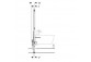 Modul podmietkowý Geberit DuofixBasic pre bidet, výška konstrukcji 112 cm, univerzálny