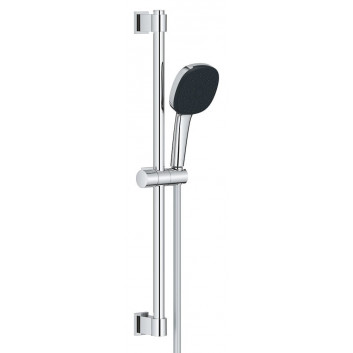 Sprchový set 130 3jet EcoSmart držák S Puro 65 cm PushSlider i tekstylnym hadicou sprchovým Designflex 160 cm, Hansgrohe Rainfinity - Zlatý Optyczny Leštený