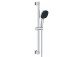 Sprchový set 130 3jet EcoSmart držák S Puro 65 cm PushSlider i tekstylnym hadicou sprchovým Designflex 160 cm, Hansgrohe Rainfinity - Zlatý Optyczny Leštený