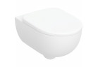 Súprava wiszącej misy WC Geberit Selnova Premium 36x53 cm, lievikový, skryté mocowania, Rimfree, s pozvoľným sklápaním sedadlo - biely