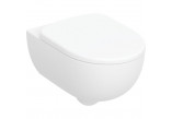 Súprava wiszącej misy WC Geberit Selnova 54x35,5 cm, lievikový, TurboFlush, s sedadlom klozetovým - biela