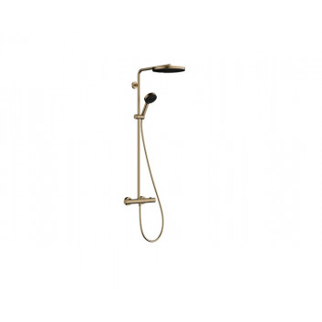 Sprchový set Hansgrohe Pulsify S Puro 260 1 jet z Ecostat Fine i główką sprchovým 3jet, farba hnedá kefovaná