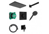 Sprchový set Hansgrohe Raindance Alive Q 210/340 1jet s batériou termostatickou i iBox universal 2, podomietkový - čierna matný