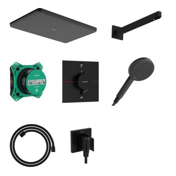 Sprchový set Hansgrohe Croma 220 súprava s termostatom a stropnou sprchou