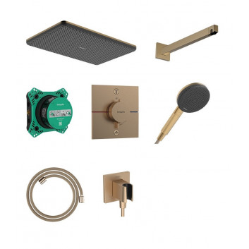 Sprchový set Hansgrohe Croma 220 súprava s termostatom a stropnou sprchou