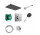 Sprchový set Hansgrohe Raindance Alive Q 210/340 1jet s batériou termostatickou i iBox universal 2, podomietkový - chróm
