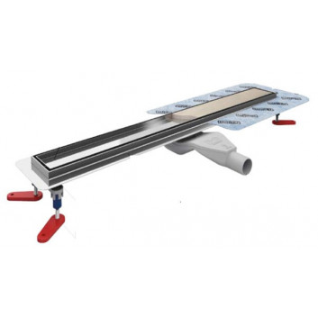  Súprava Wiper New Premium ZK Revers (Rošt 2w1), žľab 90 cm z rotačným syfonem snake 360, szlif