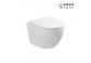 Misa WC Závěsná EMPORIA NOX 1.1, 53x36x32 cm, bez splachovacieho kruhu, system spłukiwania wirowego AquaTwist, s pozvoľným sklápaním sedadlo slim