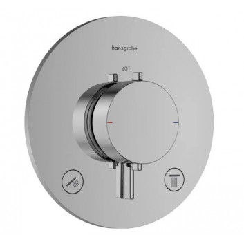 PYTAJ O RABAT ! Batéria termostatická Hansgrohe Ecostat S, podomietková s uzatváracím ventilom, vrchná sada 1-prijímač