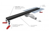 Súprava Wiper New Premium, žľab 110 cm, Ponente, z rotačným syfonem snake 360, szlif
