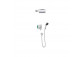 Sprchový set Hansgrohe WallStoris, na stěnu, Batéria termostatická, 1 wyjście vody, s košíkom, wieszakiem i suwakiem, čierna matnéný