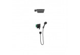 Sprchový set Hansgrohe Vernis Shape 230, podomietkový, 2 výstupy vody, čierna matnéný