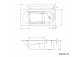Vaňa obdĺžniková 170x75cm Riho Lugo biela 170L- sanitbuy.pl
