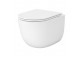 Súprava Cersanit SET C951: Misa WC Závěsná Cersanit Intro Pro Oval Tornado 36x48,5 cm s sedadlom duroplastową Slim - biela