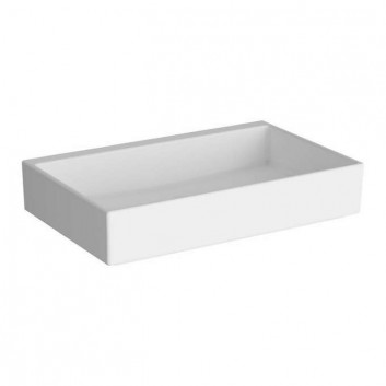 Umývadlo Vitra Valarte 80x53 cm Retro, s otvorom na batérie - biela