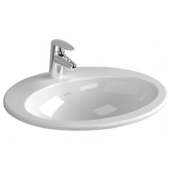 Umývadlo na postavenie na dosku Vitra ARCHIPLAN 60x38 cm, bez prepadu - biela