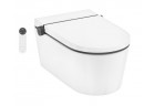 Závesné wc WC Hansgrohe LavaPura Prvok S s funkciou bidetu AquaHelix Flush, SmartClean, HygieneEffect - biela