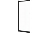 Pevná bočná stena Deante Prozma walk-in 80x195 cm - sklo transparentní, profil brúsená oceľ