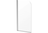 Pevná bočná stena Deante Prozma walk-in 80x195 cm - sklo transparentní, profil brúsená oceľ