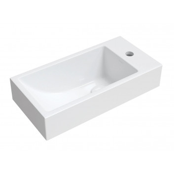Umývadlo na postavenie na dosku Omnires Marble+ 59x31cm biely lesklá MaltaBP- sanitbuy.pl