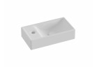 Umývadlo keramické mini Ravak Veda Wall 40,8x22,2 cm, ľavé, przeznaczona pre inštaláciu na ścianie, z prepadom. - biela