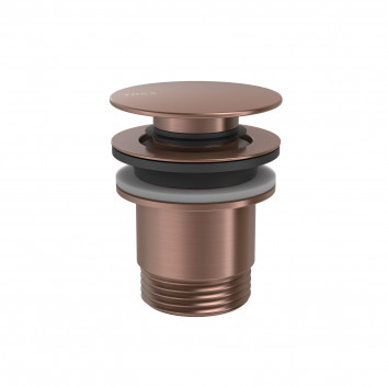 Odtok umývadlový Tres, click-clack, 63mm, 24-K zlato matowe