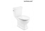 Misa WC Roca Carmen Rimless do kompaktu 67x37cm odtok dvojitý, biely- sanitbuy.pl