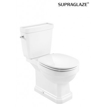 Misa WC Roca Carmen Rimless do kompaktu 67x37cm odtok dvojitý, biely- sanitbuy.pl