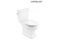 Misa WC Roca Carmen Rimless do kompaktu 67x37cm odtok dvojitý, biely- sanitbuy.pl
