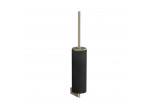 Wc štětka Gessi Ingranaggio, stenová, z czarną ceramiką - Black Kov Brushed PVD