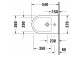Závesný bidet Duravit D-Neo, 54x37cm, upevnenie Durafix - biela półmatowa