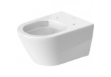 Misa toaletná Závěsná Duravit D-Neo Rimless, 54x37cm, bez rantu spłukującego, upevnenie Durafix, 4,5 l, UWL klasa 1 - biela półmatowa