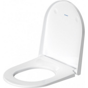 Klozetové sedátko Duravit D-Neo, s pozvoľným sklápaním, panty oceľová - biela półmatowa