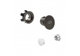 Horná sprcha Gessi Origini regulowana, S povrchom antywapienną - Black Kov Brushed PVD