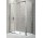Dverí posuvné Novellini Lunes P 132-138 cm trojdielny, profil chróm, sklo číre