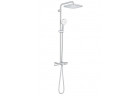 System vaňovásprchový Grohe Tempesta System 250 Cube s termostatom na montáž na stenu, s hlavovou sprchou kwadratową 25 cm - chróm