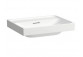 Umývadlo stenová Laufen Pro S 55 x 38 cm, biela, otvor na batériu pośrodku, brúsený spodok
