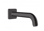 Umyvadlová batéria Hansgrohe Vernis Shape páková, s výtokovým ramenom 20,7 cm, stenová, podomietková - čierna matnéný