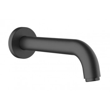Umyvadlová batéria Hansgrohe Vernis Shape páková, s výtokovým ramenom 20,7 cm, stenová, podomietková - čierna matnéný