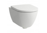Misa WC Laufen Pro Závěsná, 36,5 x 53 cm, Rimless, S povrchom Clean Coat - biela