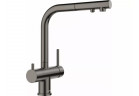 Drezová batéria Blanco FONTAS-S II, s výsuvnou sprchou - satin dark steel