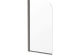 Pevná bočná stena Deante Prozma walk-in 80x195 cm - sklo transparentní, profil brúsená oceľ
