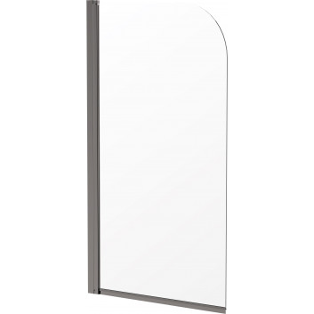Pevná bočná stena Deante Prozma walk-in 80x195 cm - sklo transparentní, profil brúsená oceľ