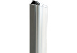 Pevná bočná stena Deante Prizma walk-in 120x195 cm - sklo číre, profil titanium
