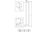 KERRIA PLUS - Profil do dverí wnękowych systemu Kerria Plus - chróm - KTS_000X