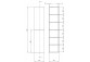 Pevná bočná stena Deante Prizma walk-in 120x195 cm - sklo číre, profil titanium